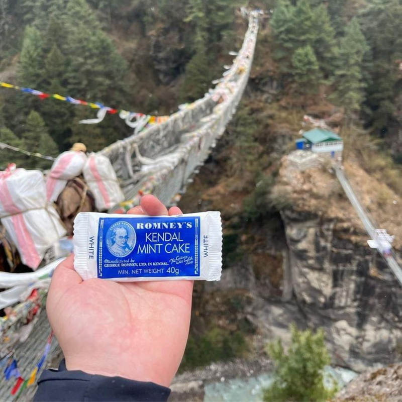 Romney's Kendal Mint Cake at Everest Base Camp, Nepal